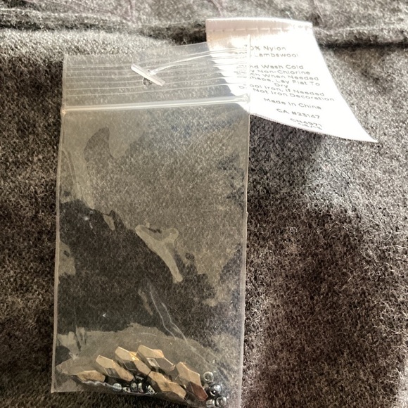 Talbots 2X petite open cardigan gray crewneck - Picture 14 of 14